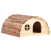 Дървена къща за таралеж или малки гризачи, 34 х 33 х 17h см. - Benelux Egel Huis Rond Met Ruit